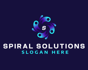 Spiral - Digital Spiral Technology logo design