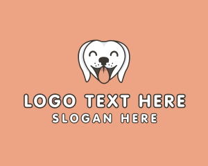 Pet Groom - Cute Happy Dog logo design