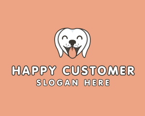 Cute Happy Dog logo design