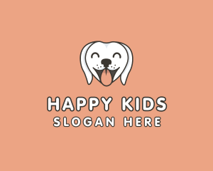 Cute Happy Dog logo design