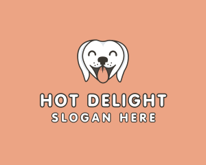 Cute Happy Dog logo design