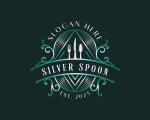 Cutlery Food Cuisine logo design