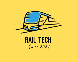 Rail - Express Train Railway logo design