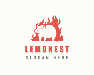 Pork - Pork Barbecue Grilling logo design