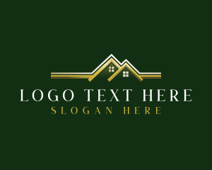 Residential - Luxury Roofing Builder logo design
