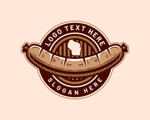 Wisconsin Bratwurst Hotdog Logo