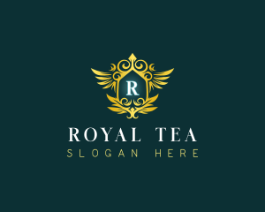 Crown Wings Royal logo design