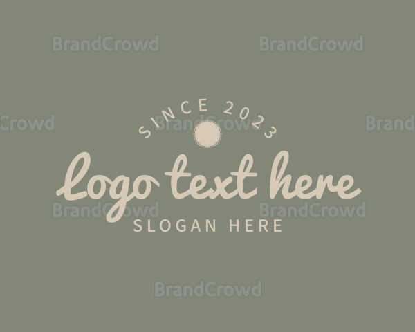 Simple Handwritten Cursive Logo