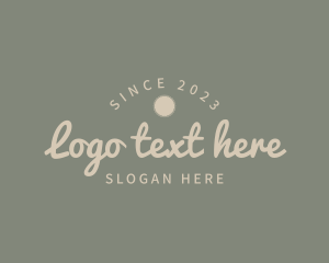 Shop - Simple Handwritten Cursive logo design