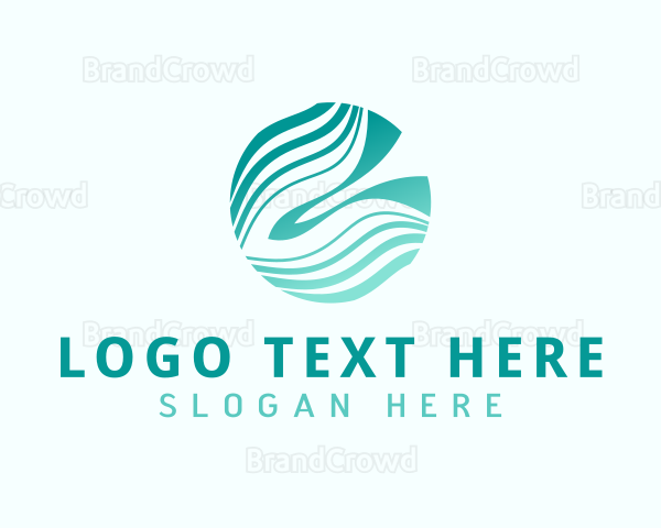 Gradient Wave Fintech Logo