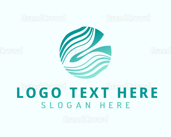 Gradient Wave Fintech Logo