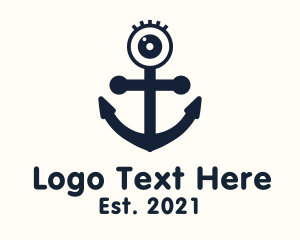 Pirate - Kiddie Eye Anchor logo design