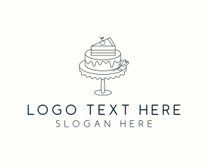 Food Blog - Cake Dessert Baker logo design