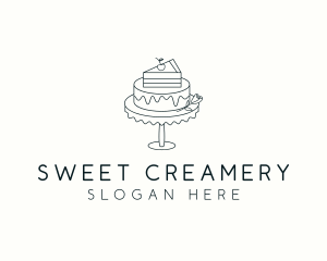 Cake Dessert Baker logo design