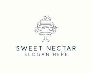 Cake Dessert Baker logo design