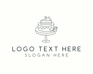 Dessert Bar - Cake Dessert Baker logo design