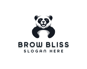 Panda Animal Bear logo design