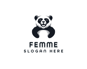 Panda Animal Bear logo design