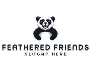 Panda Animal Bear logo design