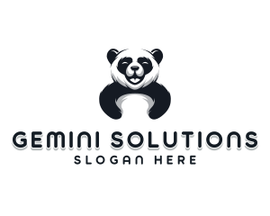 Panda Animal Bear logo design