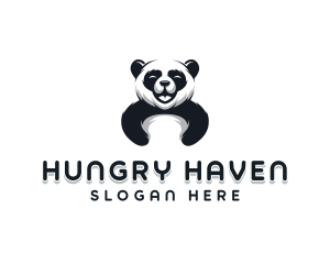 Hungry - Panda Animal Bear logo design