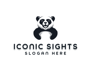 Panda Animal Bear logo design