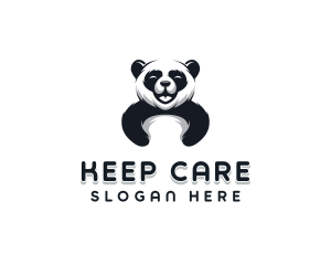 Panda Animal Bear logo design