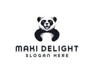 Panda Animal Bear logo design