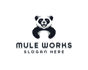 Panda Animal Bear logo design