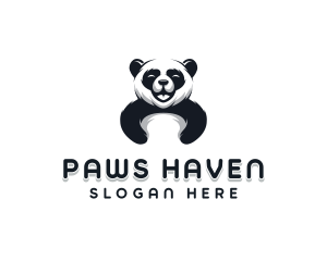 Panda Animal Bear logo design