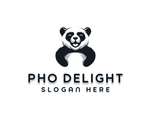 Panda Animal Bear logo design