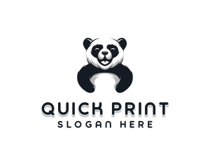 Panda Animal Bear logo design