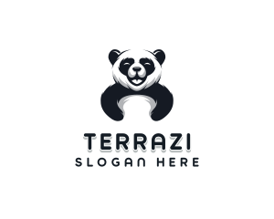 Panda Animal Bear logo design