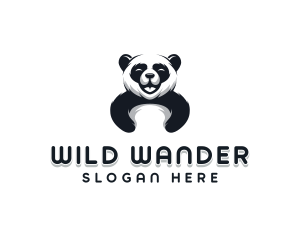 Panda Animal Bear logo design