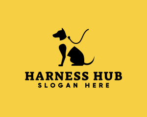 Harness - Canine Dog Leash logo design
