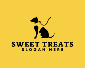 Canine Dog Leash logo design