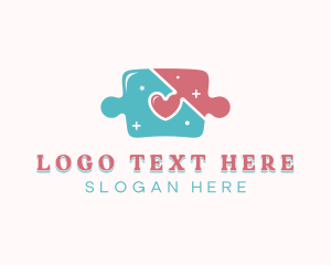 Join - Heart Star Puzzle logo design