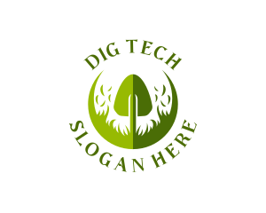 Dig - Yard Gardening Shovel logo design