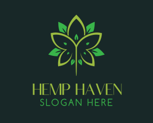Hemp - Medical Hemp Leaf logo design