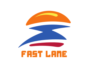 Fast Burger Flash logo design