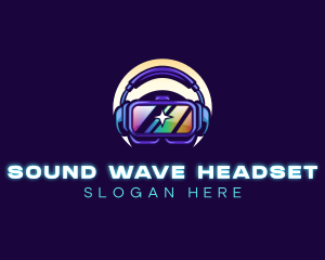 Headset - VR Headset Gaming logo design