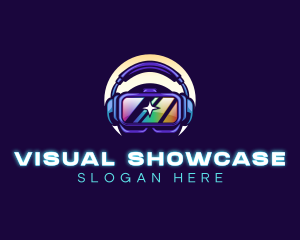 Display - VR Headset Gaming logo design