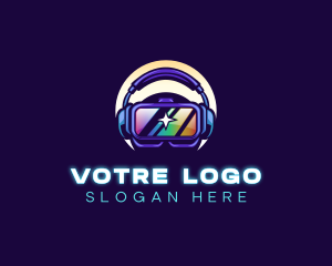 VR Headset Gaming  logo design