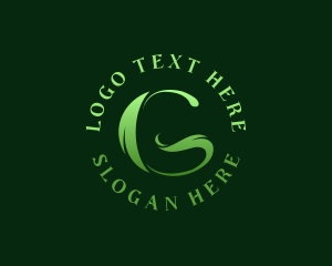 Letter G - Eco Plant Letter G logo design