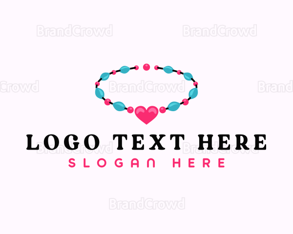 Heart Bracelet Beads Logo