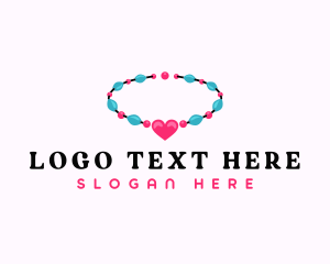 Heart Bracelet Beads Logo