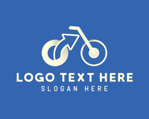 Cyclist - Arrow Bike Delivery logo design