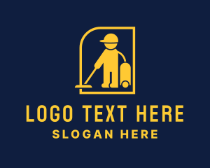 Clean - Vacuum Clean Sanitation logo design