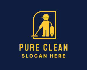 Vacuum Clean Sanitation  logo design