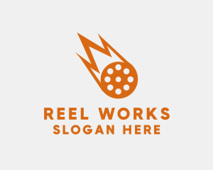 Reel - Meteor Film Reel logo design
